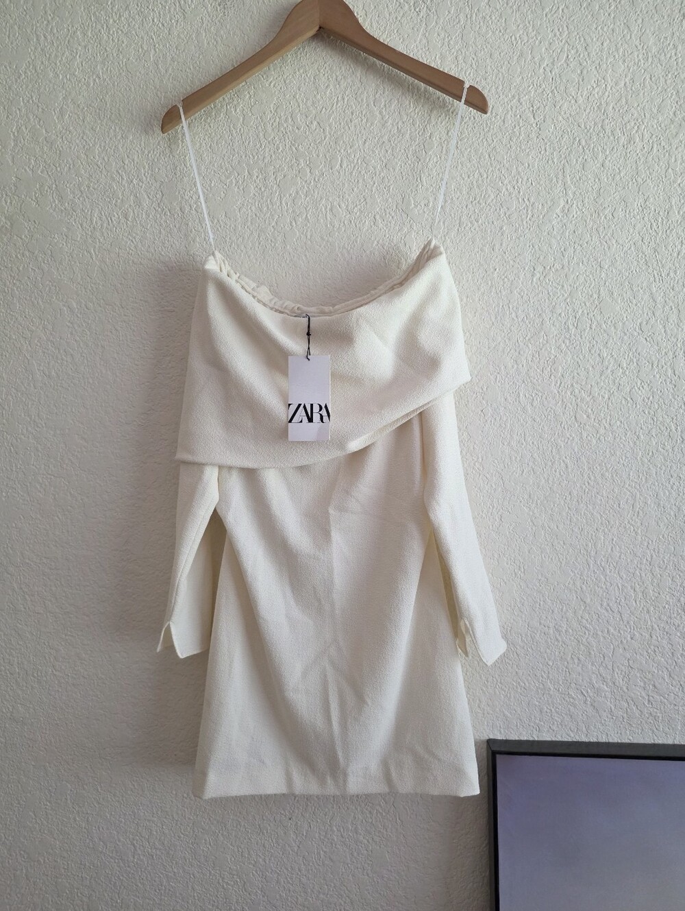 ZARA Off the Shoulder Long Top Tunic Dress size Small - Picture 14 of 16